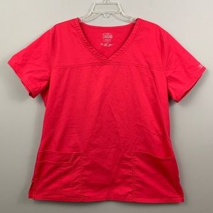 Cherokee workwear scrub top- pink